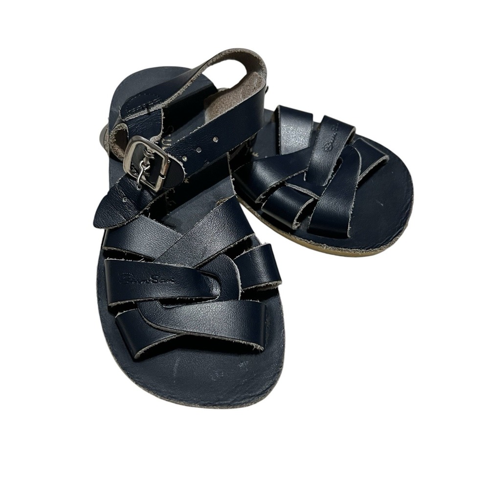 Salt Water Swimmer Sandal Size 10 Navy Girls Shoe Comfortable Versatile Easy‎